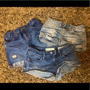 Size 6/7 Jean shorts lot